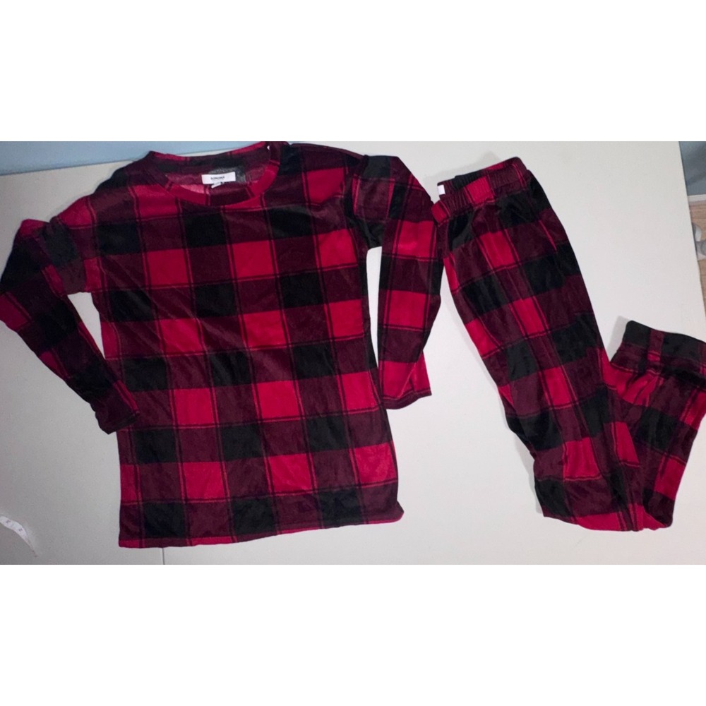 Sonoma Good For Life Women Small Pajama Set Buffalo Check Plaid Cozy Soft Fleece